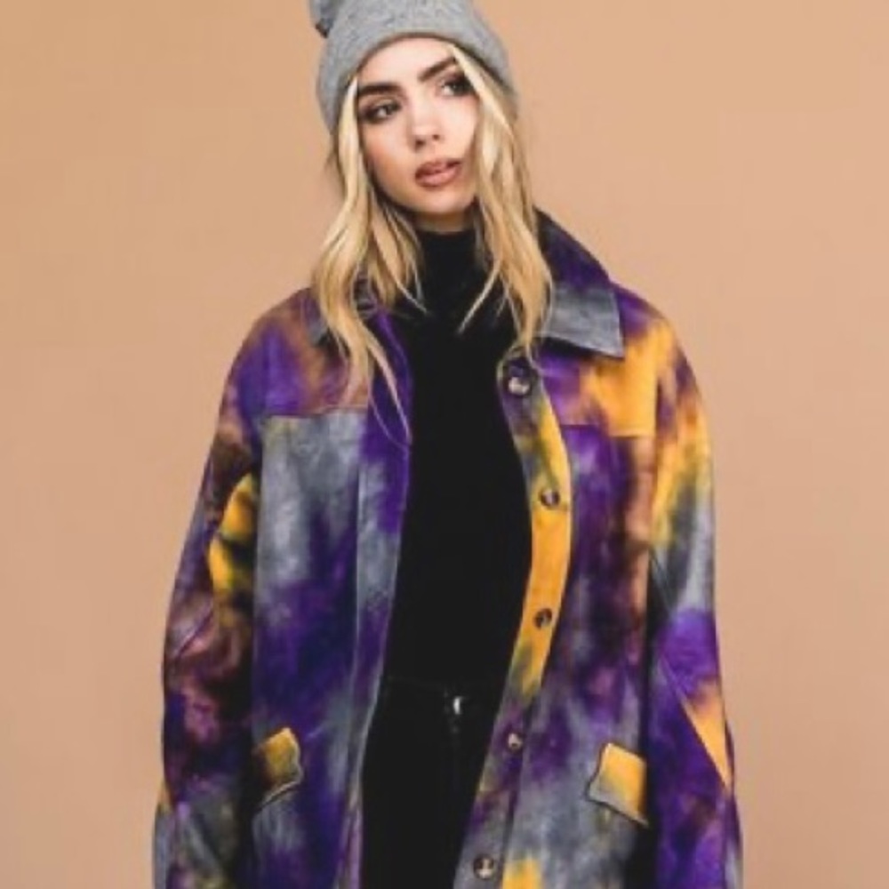ISO!! DRESSED IN LALA ‘BELIEVE IN MAGIC TIE DYE GRUNGE JACKET’ L
